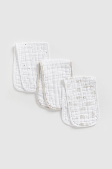 Mothercare Burp Cloths Pk3