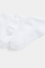 Load image into Gallery viewer, Mothercare White Trainer Socks - 5 Pack
