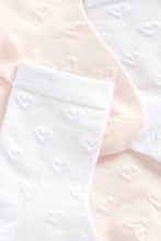 Load image into Gallery viewer, Mothercare Pink And White Socks With Aegis - 5 Pack
