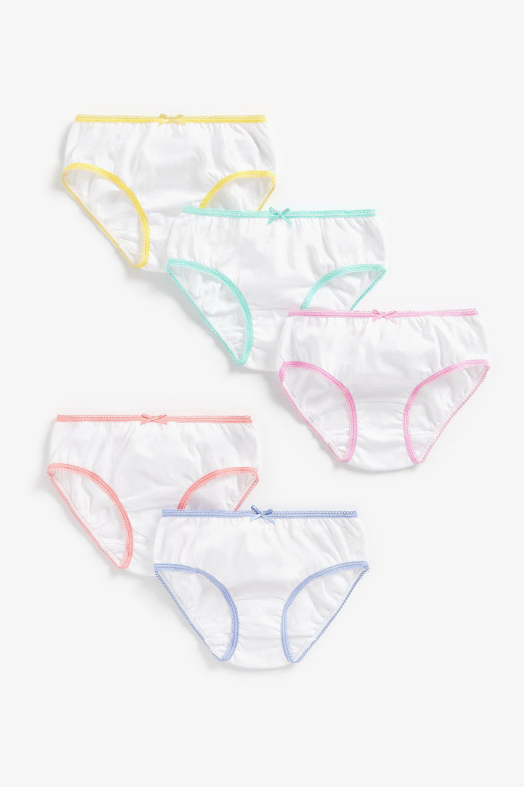 Mothercare White Briefs - 5 Pack
