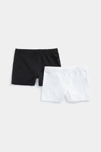 Load image into Gallery viewer, Mothercare Black And White Shorts - 2 Pack
