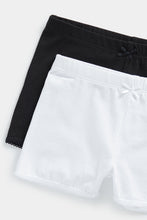 Load image into Gallery viewer, Mothercare Black And White Shorts - 2 Pack
