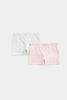 Mothercare Pink and Grey Shorts - 2 Pack