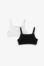 Load image into Gallery viewer, Mothercare Black And White Crop Tops - 2 Pack
