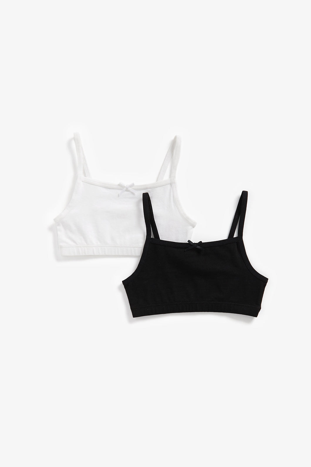 Mothercare Black And White Crop Tops - 2 Pack