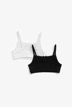 Load image into Gallery viewer, Mothercare Black And White Crop Tops - 2 Pack
