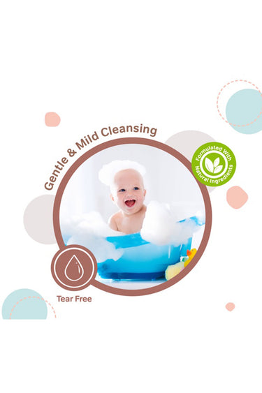 Bzu Bzu Oat & Milk Head to Toe Baby Wash - 600ml