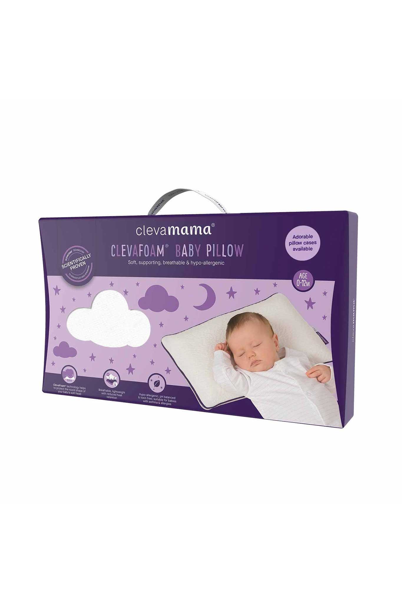 thumbnail image 2 of Cococu Baby Head Pillow Upgraded Flat Head Pillow, Baby Neck Support For Carseat Soft And Breathable Ergonomic Design, White 2 of 12