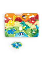 Load image into Gallery viewer, Early Learning Centre Wooden Dinosaur Peg Puzzle
