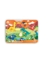 Load image into Gallery viewer, Early Learning Centre Wooden Dinosaur Peg Puzzle
