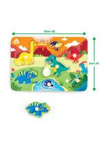 Load image into Gallery viewer, Early Learning Centre Wooden Dinosaur Peg Puzzle
