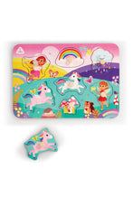 Load image into Gallery viewer, Early Learning Centre Wooden Unicorn Peg Puzzle
