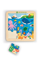 Load image into Gallery viewer, Early Learning Centre Wooden Sea Peg Puzzle

