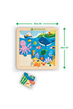 Load image into Gallery viewer, Early Learning Centre Wooden Sea Peg Puzzle
