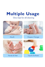 Load image into Gallery viewer, Hoppi Baby Wipes - 7 Pack X 8

