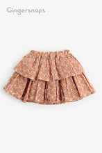 Load image into Gallery viewer, Gingersnaps Cotton Eyelet Layered Skirt

