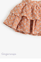 Load image into Gallery viewer, Gingersnaps Cotton Eyelet Layered Skirt
