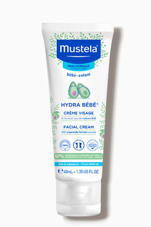Mustela Hydra Bebe Facial Cream With Organically Farmed Avocado - 40ml