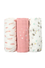 Load image into Gallery viewer, Not Too Big Bamboo Muslin Swaddle 3pk
