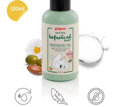 Pigeon Natural Botanical Baby Massage Oil - 120ml