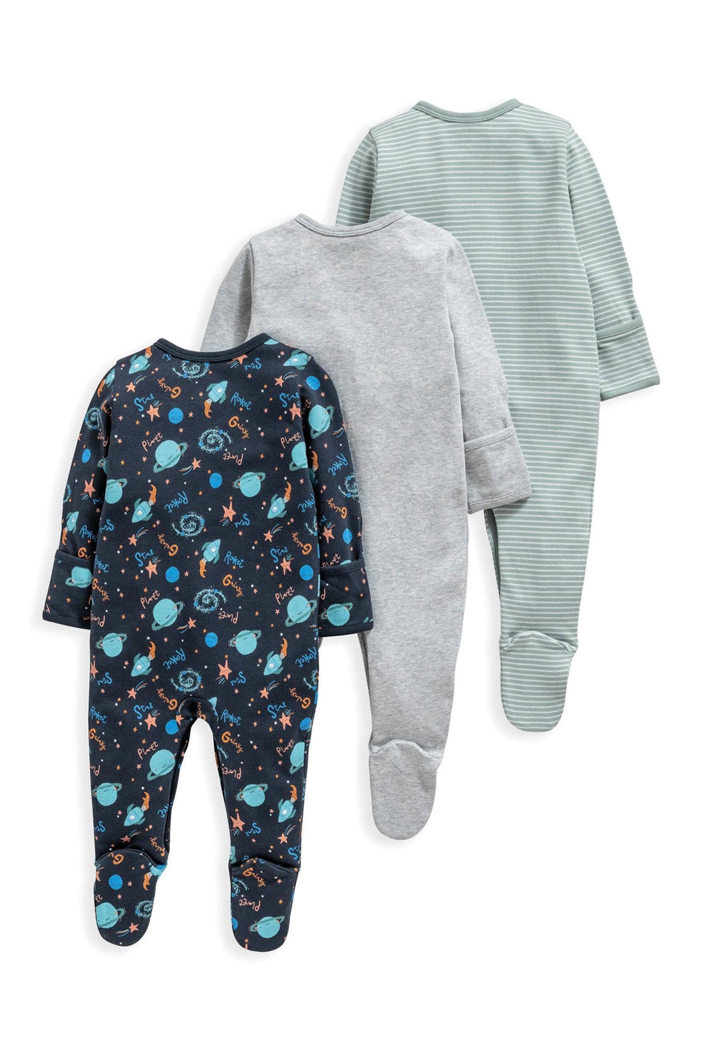 Mamas & Papas ABC Sleepsuits - 3 Pack