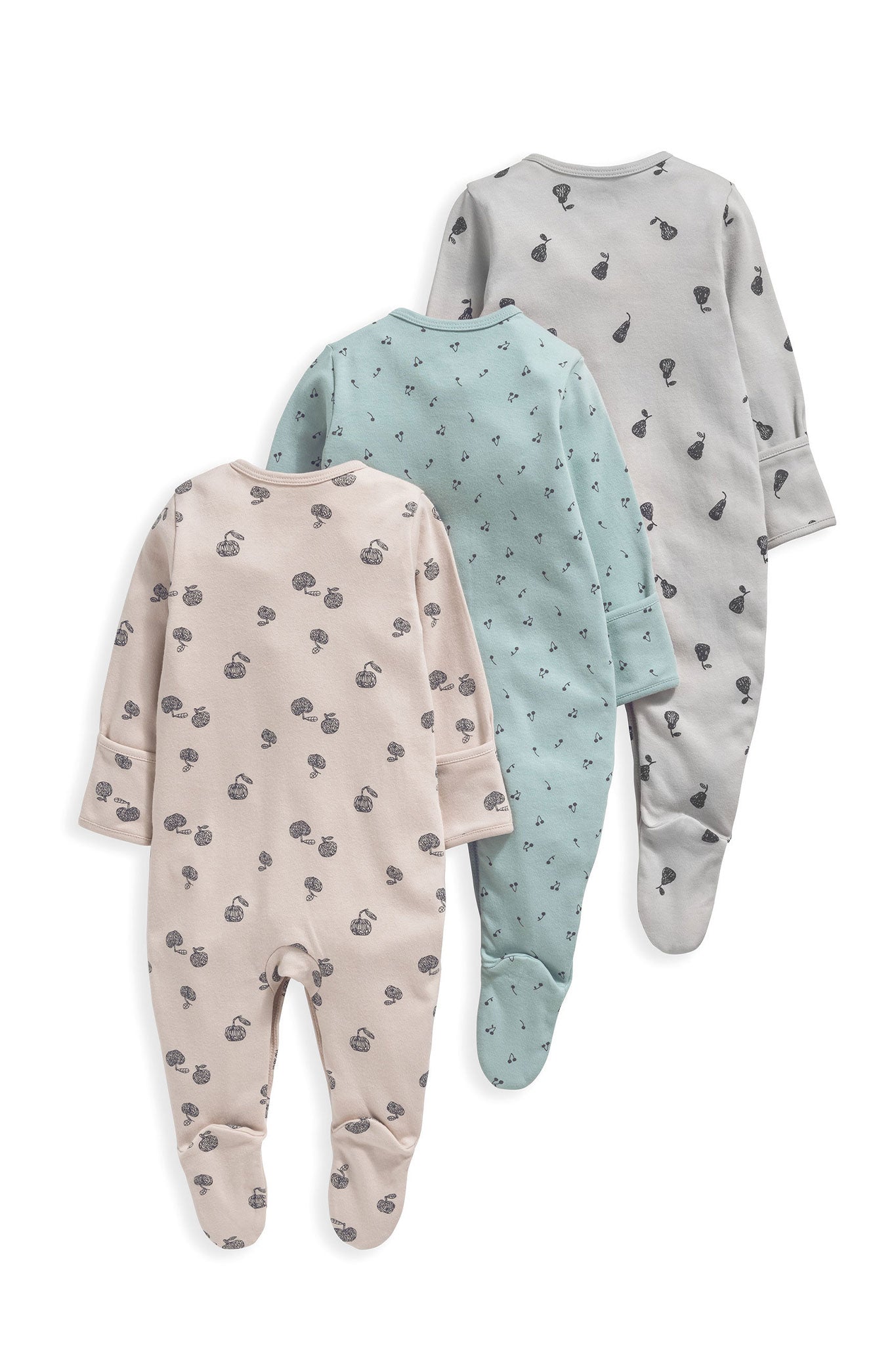 Mamas & Papas Orchard Sleepsuits - 3 Pack