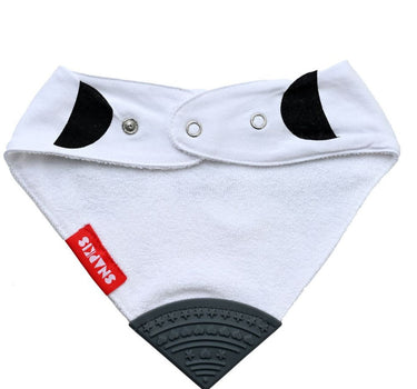 Snapkis Teething Bib With Silicone Teether - Panda