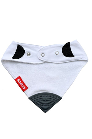Snapkis Teething Bib With Silicone Teether - Panda