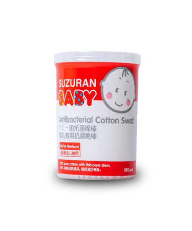 Suzuran Baby Antibacterial Cotton Swab - 180pcs