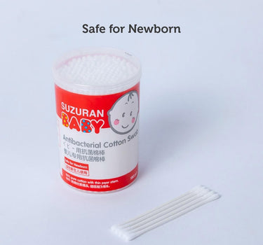 Suzuran Baby Antibacterial Cotton Swab - 180pcs
