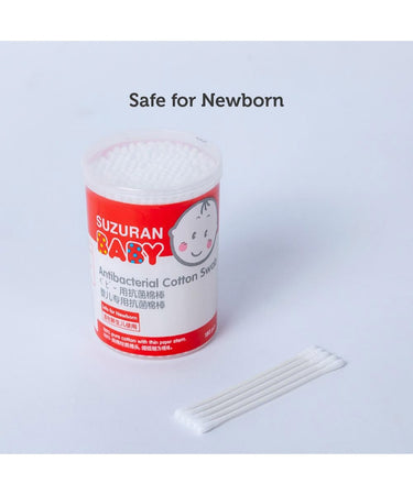 Suzuran Baby Antibacterial Cotton Swab - 180pcs