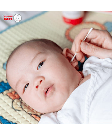 Suzuran Baby Antibacterial Cotton Swab - 180pcs