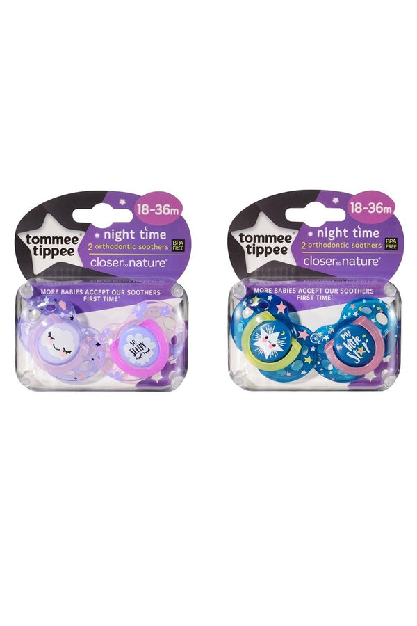 Tommee Tippee Closer to Nature Night Time Soother Pack