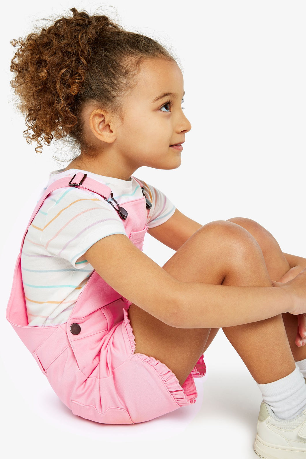 Mothercare Pink Frill Bibshorts And T-Shirt Set